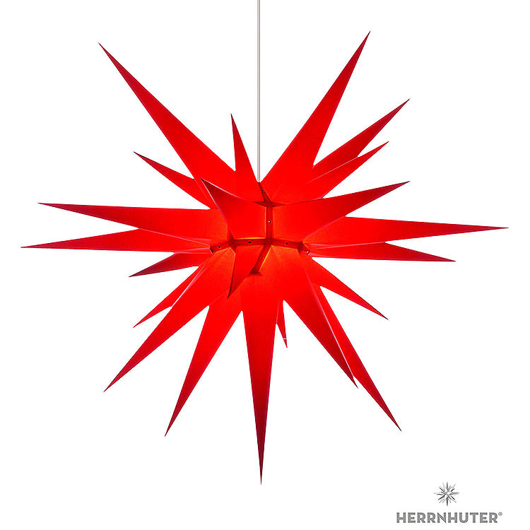 Herrnhuter Moravian Star I8 Red Paper  -  80cm/31 inch