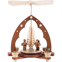 1 - Tier Pyramid  -  Forest People  -  28cm / 11 inch