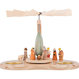 1 - Tier Pyramid  -  Miniature Nativity  -  17cm / 6.7 inch