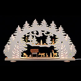 3D Candle Arch  -  'Clearing'  -  66x40x8,5cm / 26x16x3.3 inch