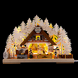 3D Double Arch  -  Christmas Bakery  -  44x29x7cm / 17x11x3 inch
