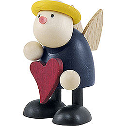 Angel Hans Standing with Heart  -  7cm / 2.8 inch