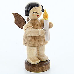 Angel with Candle  -  Natural Colors  -  Standing  -  6cm / 2.4 inch