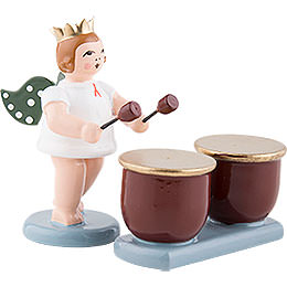 Angel with Crown and Kettledrum  -  6,5cm / 2.5 inch