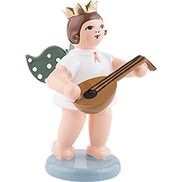 Angel with Crown and Lute  -  6,5cm / 2.5 inch