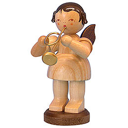 Angel with Trumpet  -  Natural Colors  -  Standing  -  9,5cm / 3,7 inch