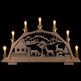 Candle Arch  -  Deer Feeding  -  63x37cm / 24.8x14.6 inch