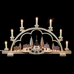 Candle Arch  -  Village Seiffen  -  64cm / 25 inch  -  illuminated houses