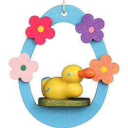 Easter Ornament  -  Duckling in Egg  -  5,5cm / 2.2 inch