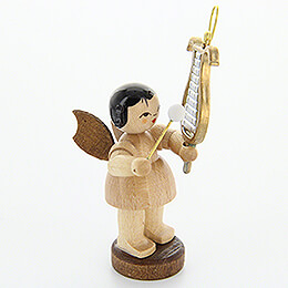Engel mit Glockenspiel  -  natur  -  stehend  -  6cm