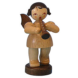 Engel mit Klarinette  -  natur  -  stehend  -  6cm