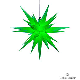 Herrnhuter Moravian Star A7 Green Plastic  -  68cm/27 inch