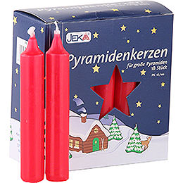 High Quality Pyramid - Candles Red  -  D=1.7cm (0.66 Inch)