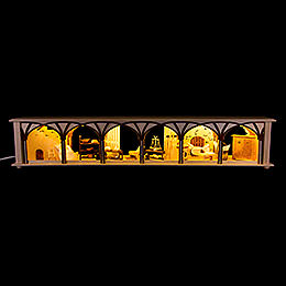 Illuminated Stand for Candle Arches Cellar  -  80x15cm / 31.5x5.9 inch