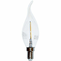 LED Flurry Lamp Clear  -  E14 Socket  -  230V/2W