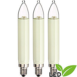 LED Small Shaft Bulb  -  E10 Socket  -  Warm White  -  0.1 - 0.3W