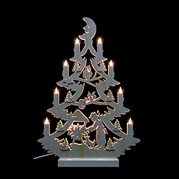 Light Triangle  -  Christmas Tree  -  47x34x5,5cm / 18x13x2 inch