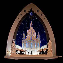 Light Triangle  -  "Church of Our Lady"  -  52x53,5x9cm / 20x21x3.5 inch
