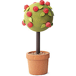 Little Rose Tree, Red  -  7,5cm / 3 inch
