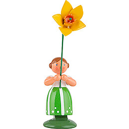 Meadow Flower Girl with Daffodil  -  11cm / 4.3 inch