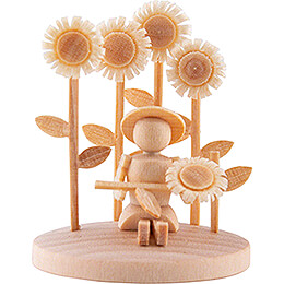 Mädchen mit Sonnenblumen  -  3,5cm