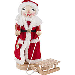 Nussknacker Mrs. Santa mit Schlitten  -  36,5cm