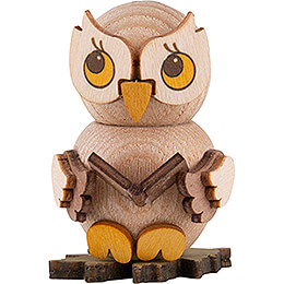 Owl Child with Book  -  4cm / 1.6 inch