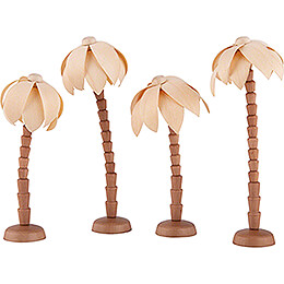 Palm Trees  -  4 pcs.  -  for Thiel Figurines Nativity  -  12cm / 4.7 inch