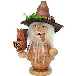 Smoker  -  Forest Man with Squirrel Natural Colors  -  14,0cm / 6 inch