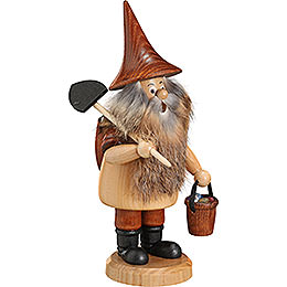 Smoker  -  Mountain Gnome with Shovel  -  18cm / 7 inch