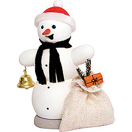 Smoker  -  Snowman with Present Sleigh  -  13cm / 5.1 inch