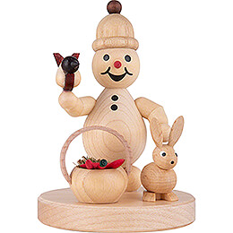 Snowman  -  Junior "Rabbit, Basket"  -  8cm / 3.1 inch