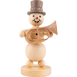 Snowman Musician Bass Trumpet  -  12cm / 4.7 inch
