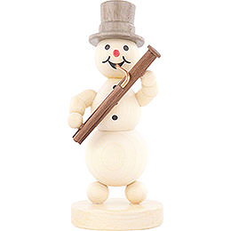 Snowman Musician Bassoon  -  12cm / 4.7 inch