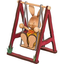 Snubby Bunny on Swing  -  12cm / 4.7 inch