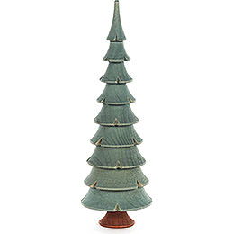 Solid Wood Tree  -  Green  -  17,5cm / 6.9 inch