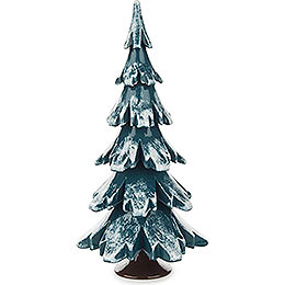 Solid Wood Tree  -  Green - White  -  15,5cm / 6.1 inch
