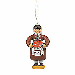 Tree Ornament  -  Gingerbread Woman Colored  -  8cm / 3.1 inch